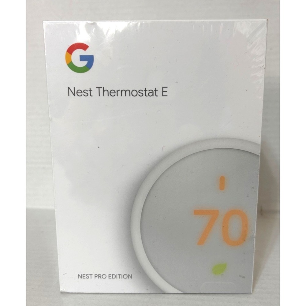 Complete Kit Google Nest T4001ES Nest Thermostat E Smart - White T4000ES‎ Seale